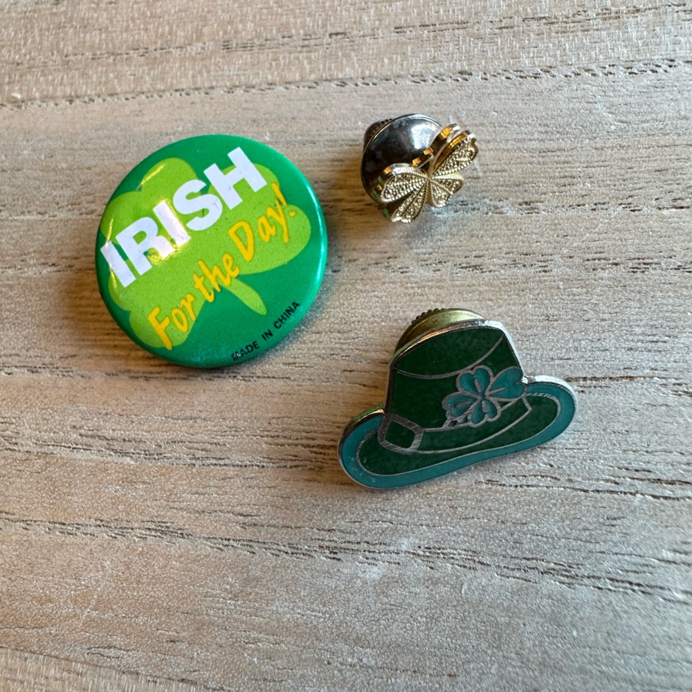 Irish St. Patrick’s Day Pin Set - Picture 3 of 3